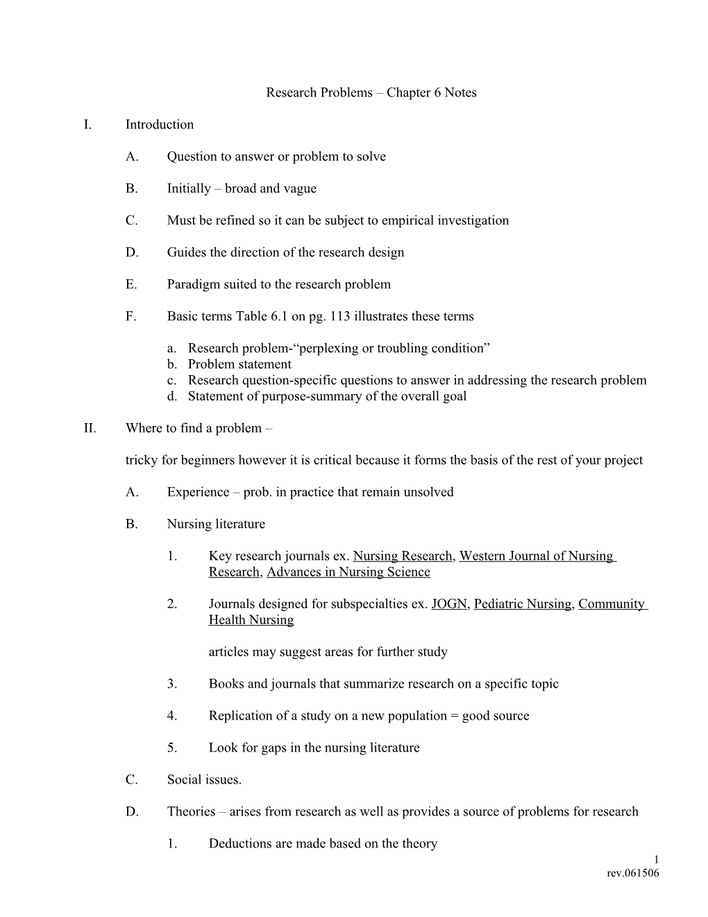 Research Problems Questions And Hypotheses