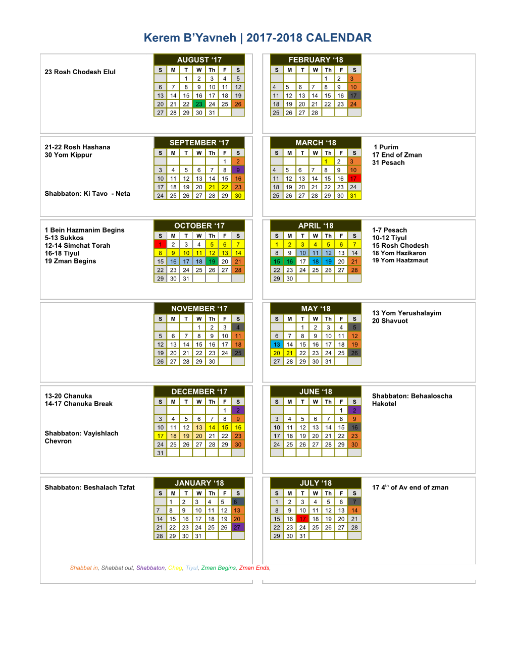 2017-18 Yearly School Calendar - Calendarlabs.Com s7