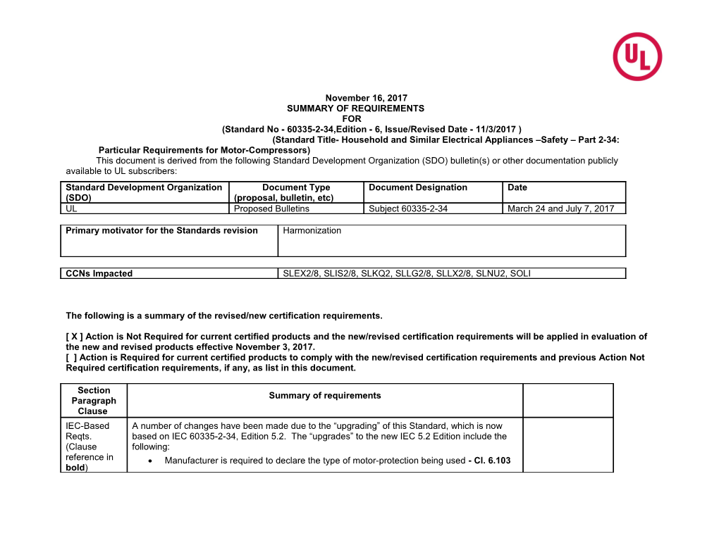 Safety Part 2-34: Particular Requirements for Motor-Compressors)