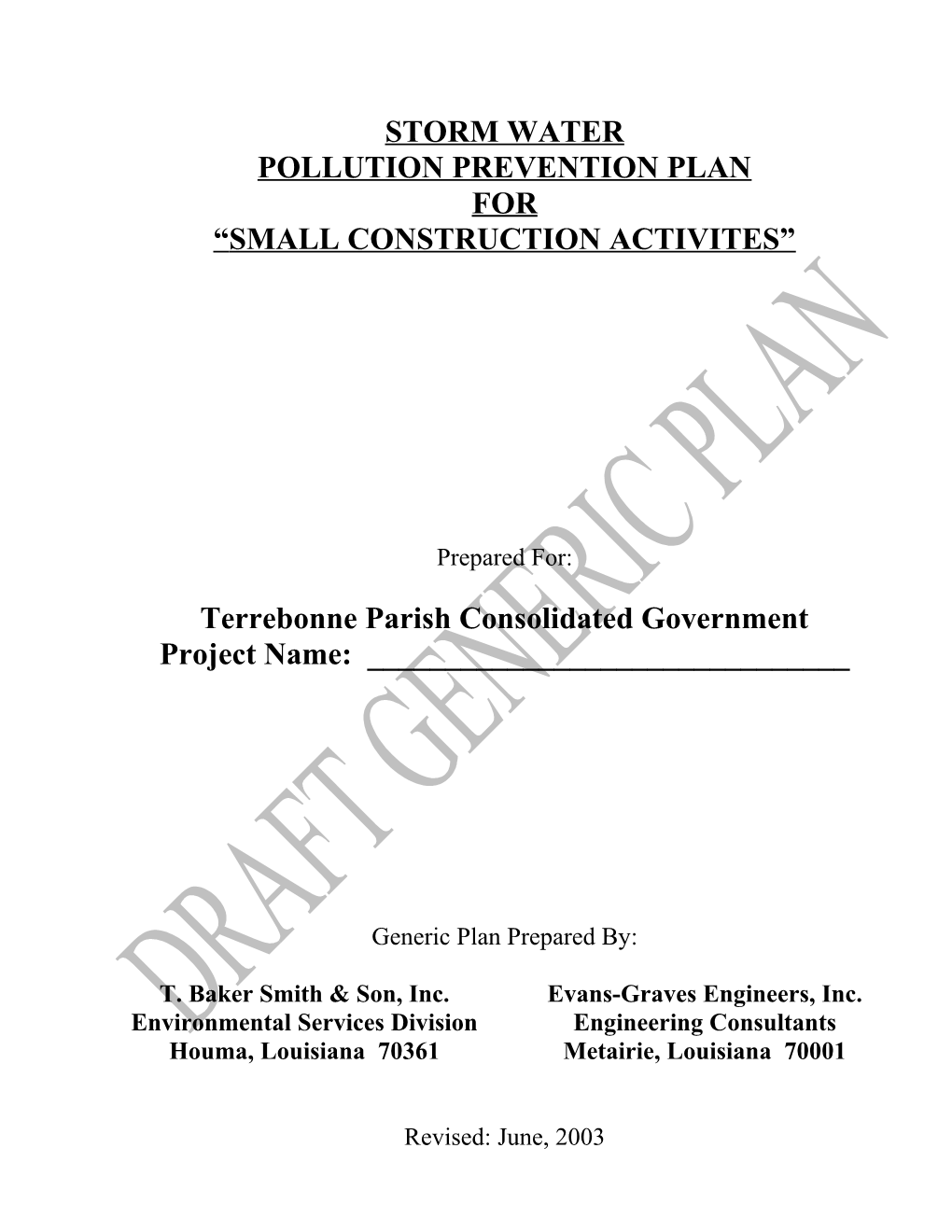 Terrebonne Parish Consolidated Government s1
