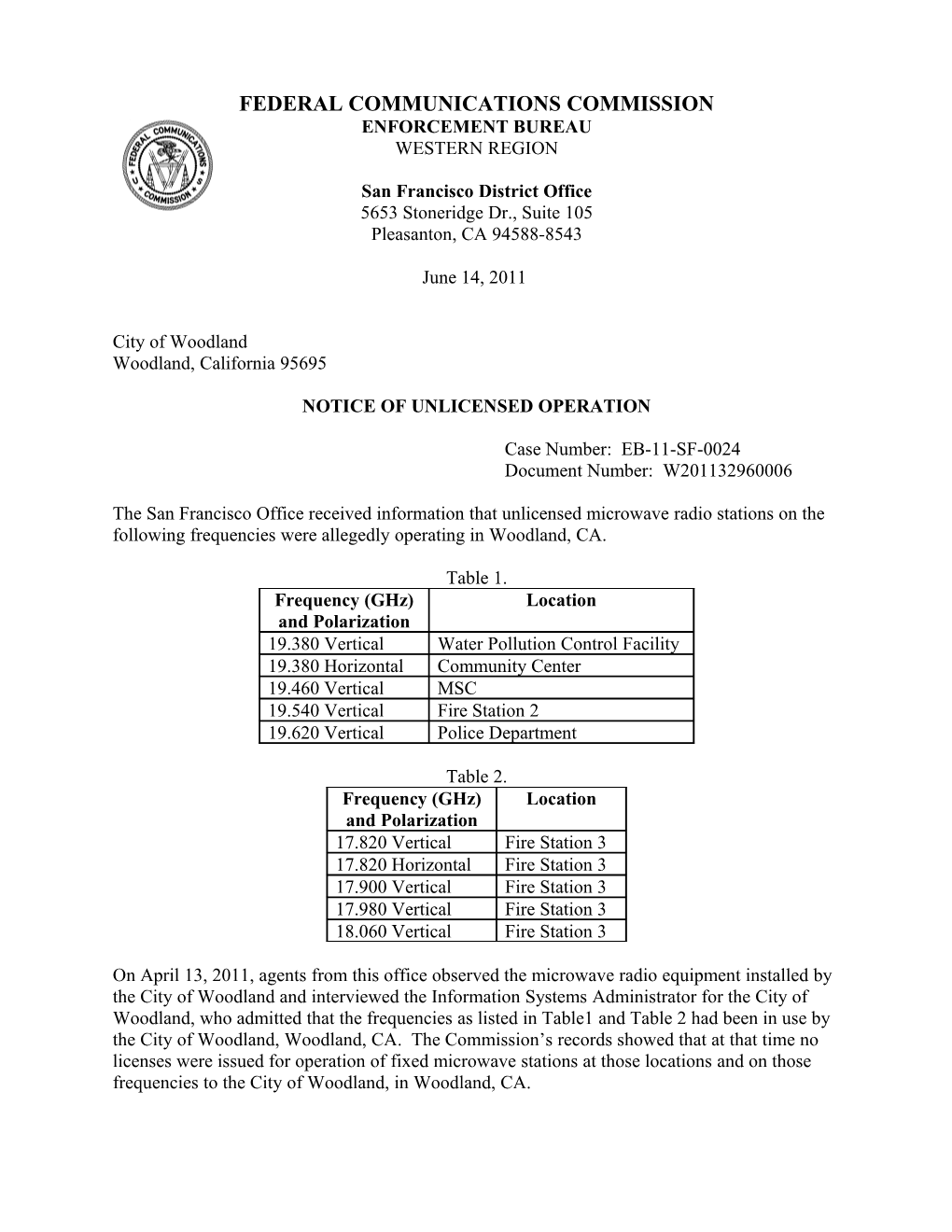 Federal Communications Commission s17