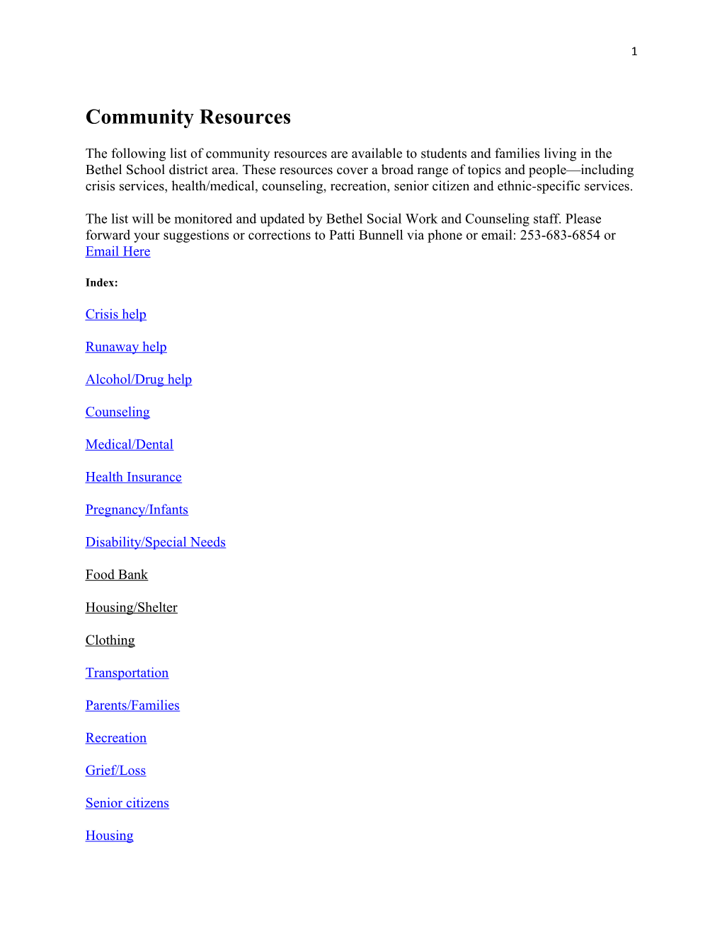 Community Resources s2