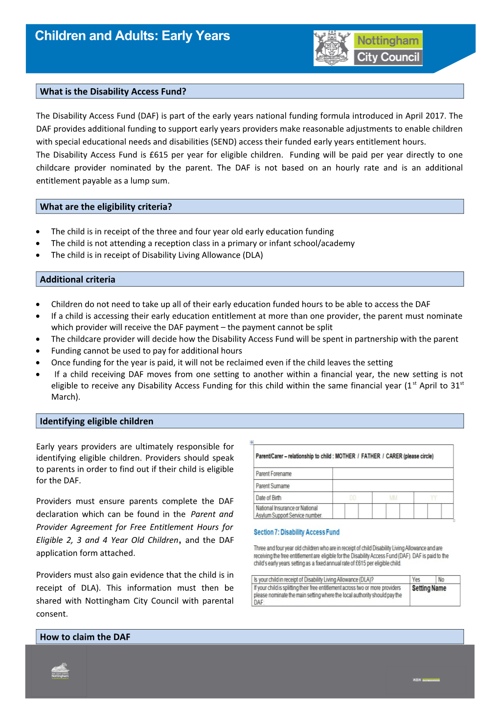 Business Support Handout Template