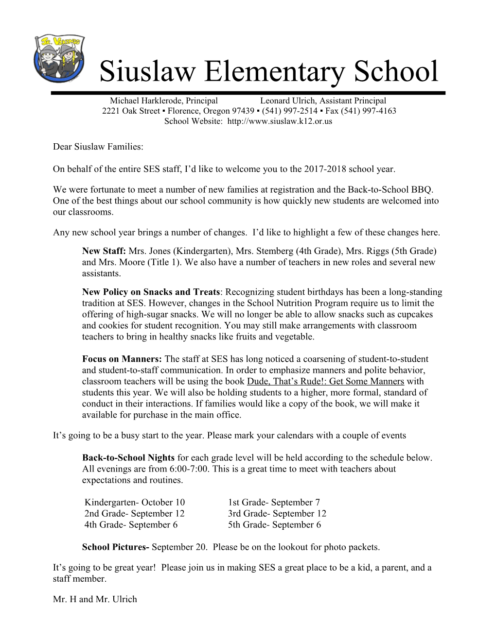 Siuslaw Elementary School