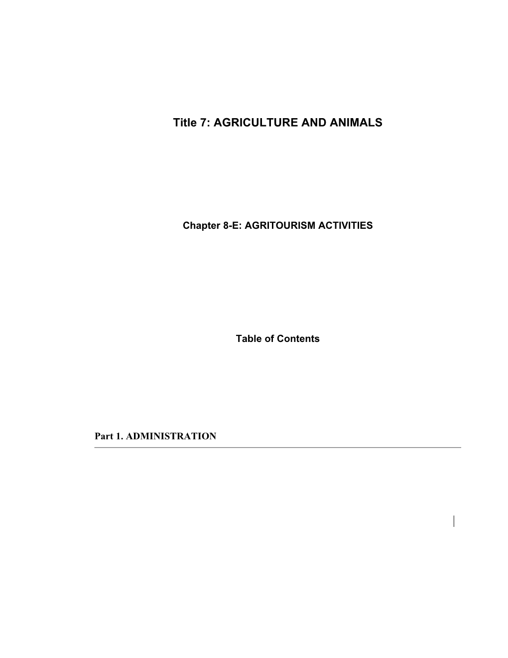 MRS Title 7, Chapter8-E: AGRITOURISM ACTIVITIES