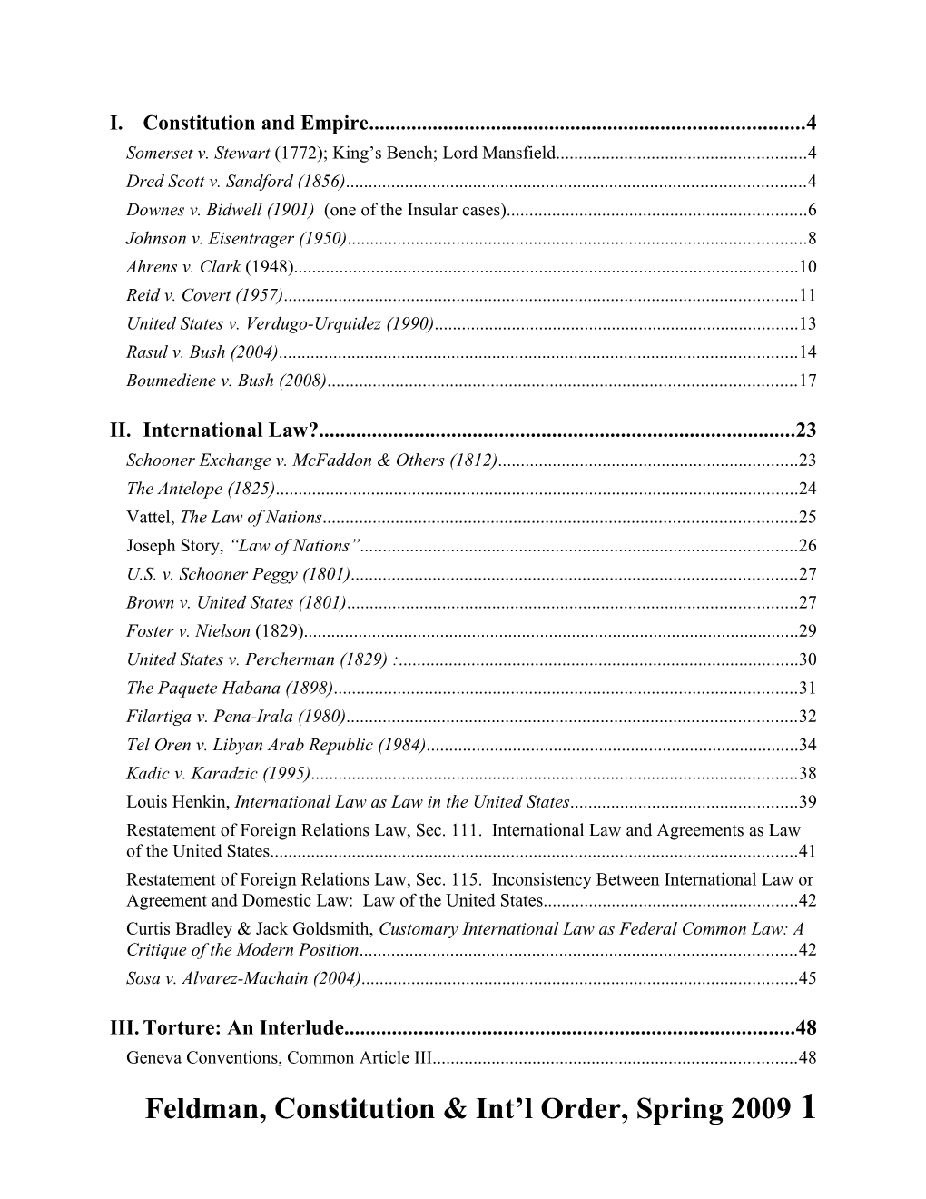 I. Constitution and Empire 4