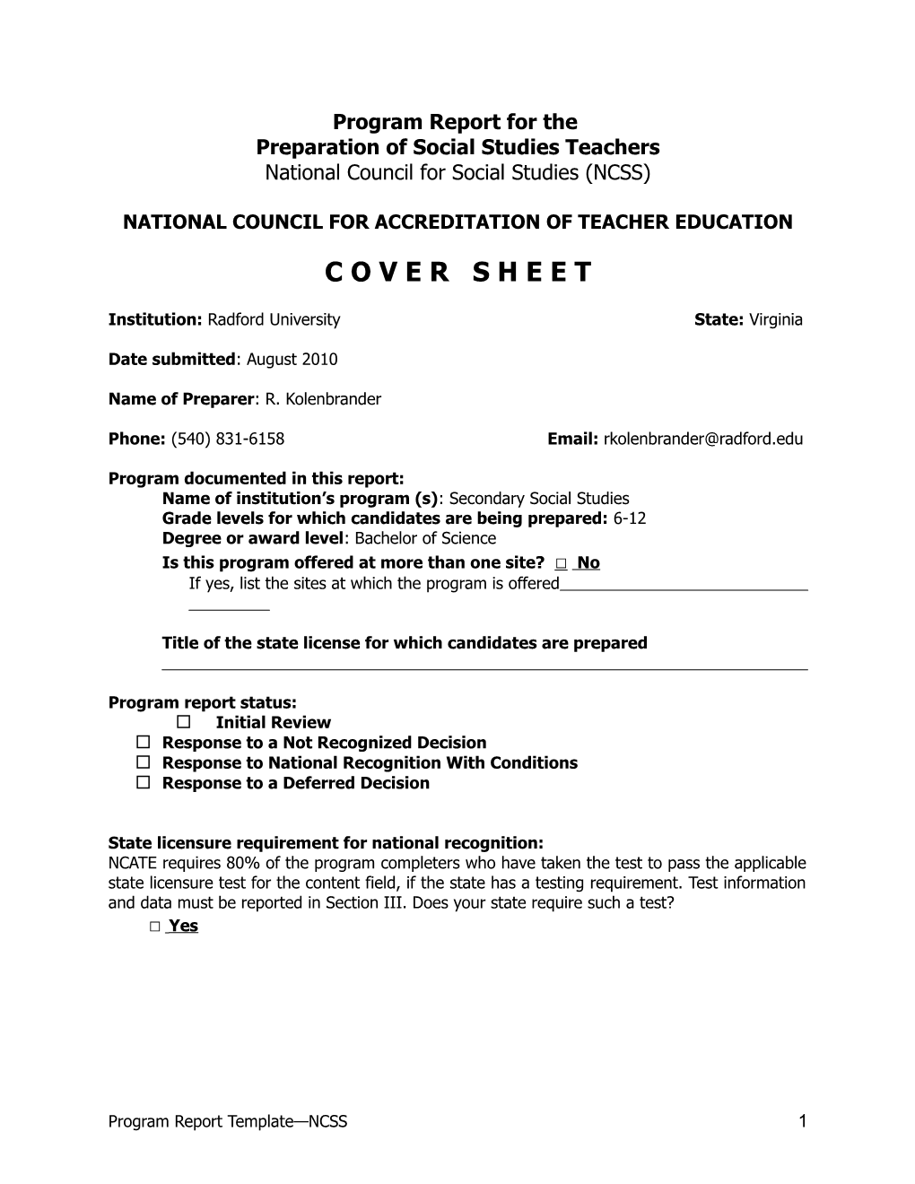 National Council for Accreditation of Teacher Education s3