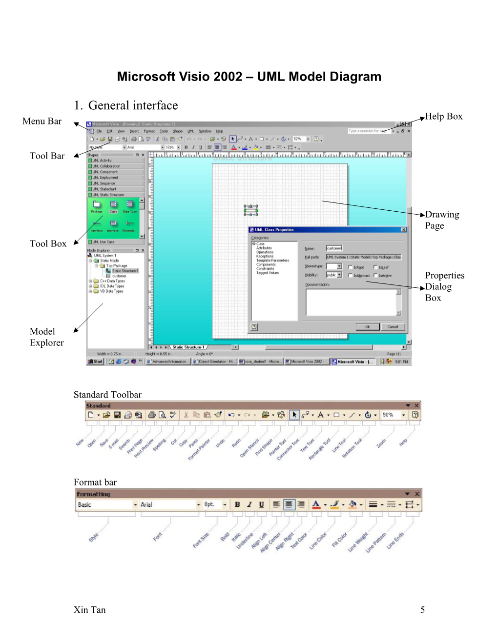 Microsoft Visio 2002 UML Model Diagram