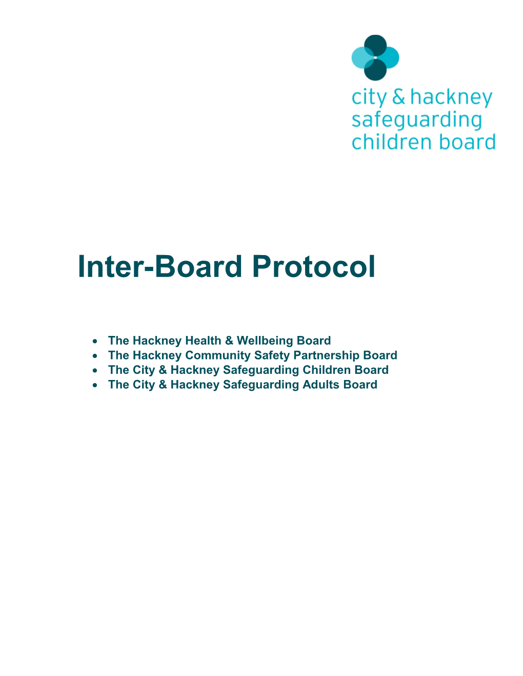Protocol in Support of the Relationship Between the Hackney Health and Wellbeing Board