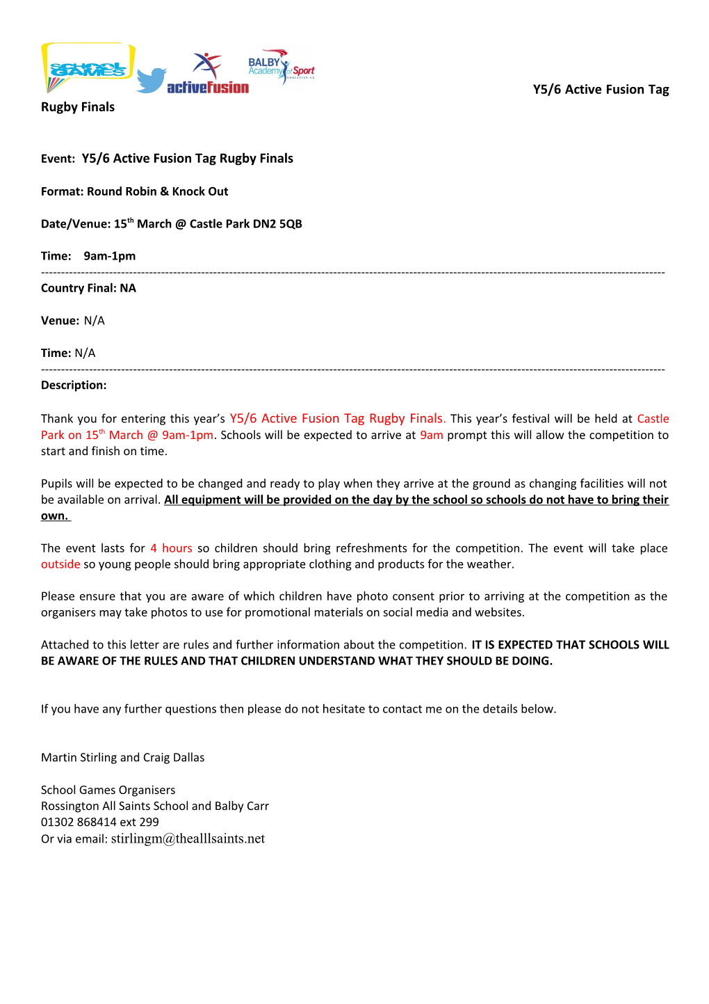 Doncaster Tri Golf Letter 2014 s2