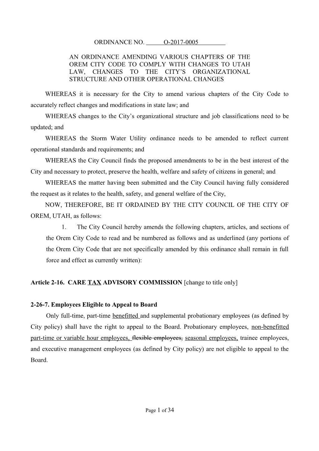 An Ordinance by the Orem City Council Amending Section 22-7-12(B) of the Zoning Ordinance