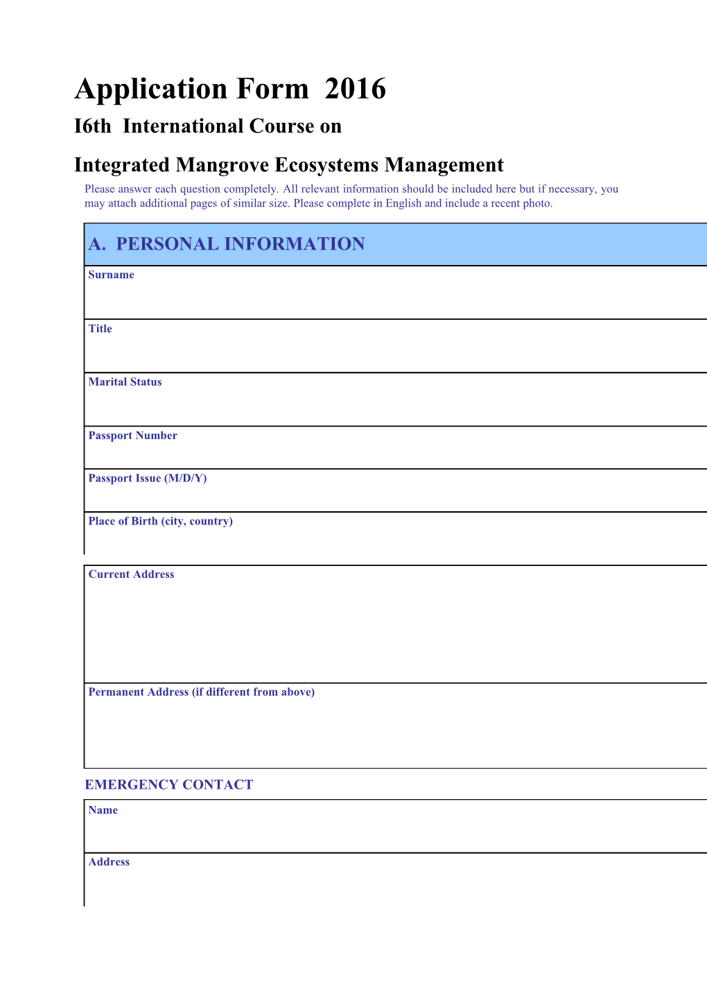 Integrated Mangrove Ecosystems Management