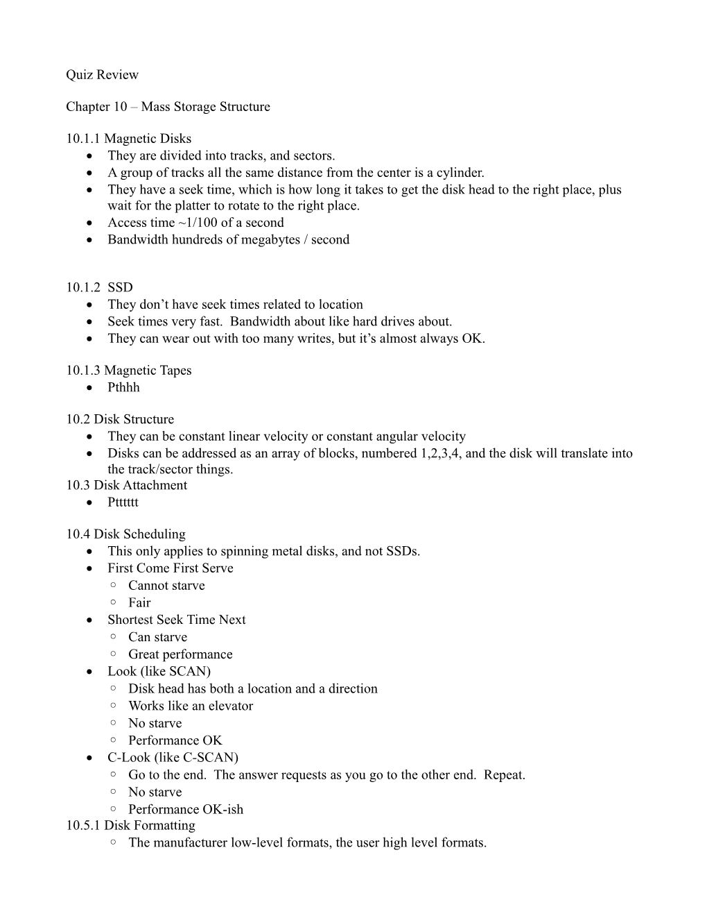 Chapter 10 Mass Storage Structure