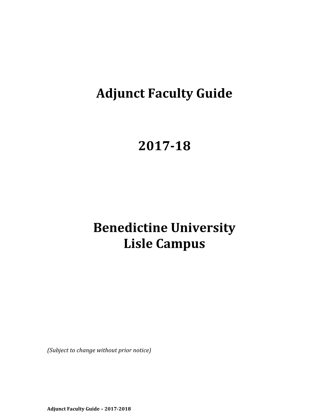 Faculty GUIDE - Business COHORTS