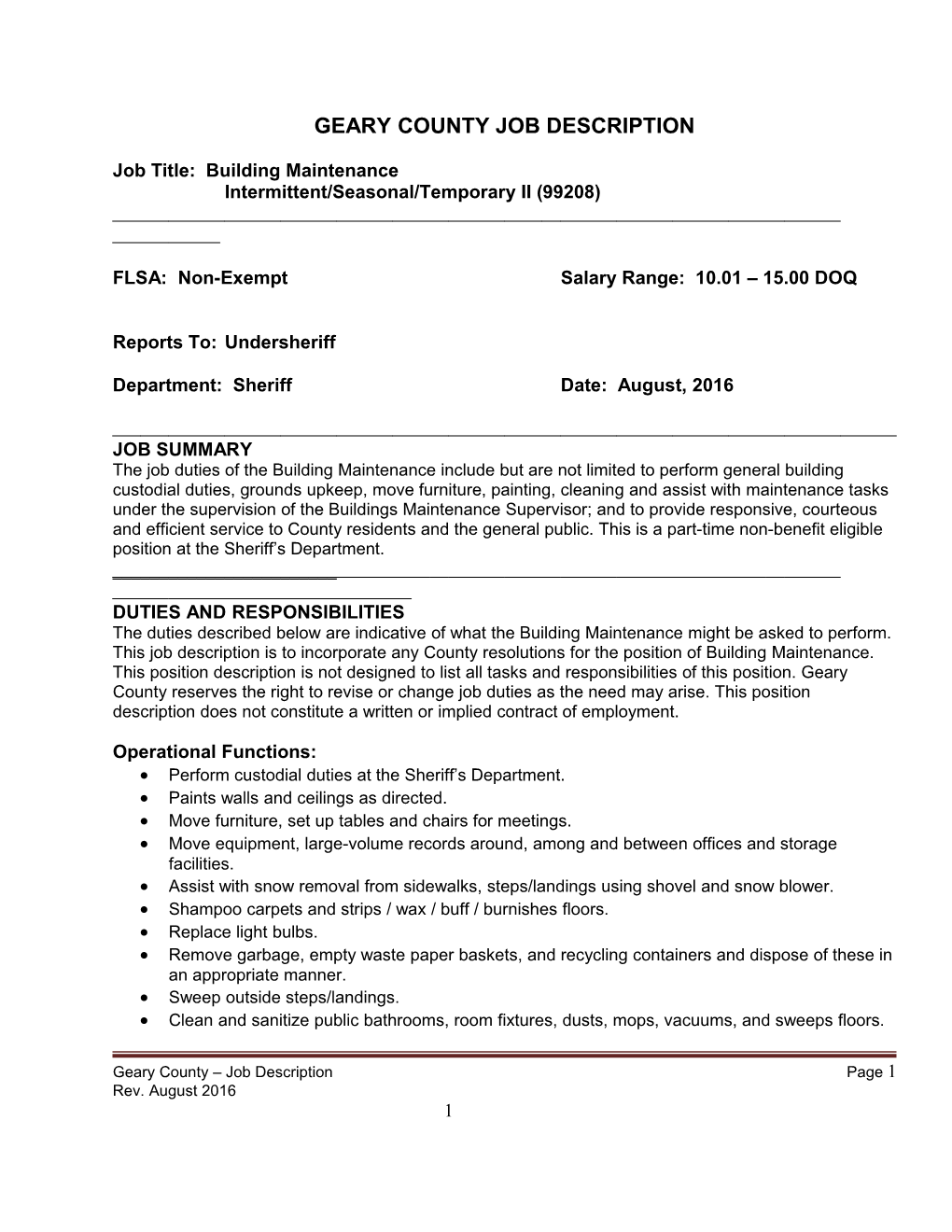 Geary County Job Description s4