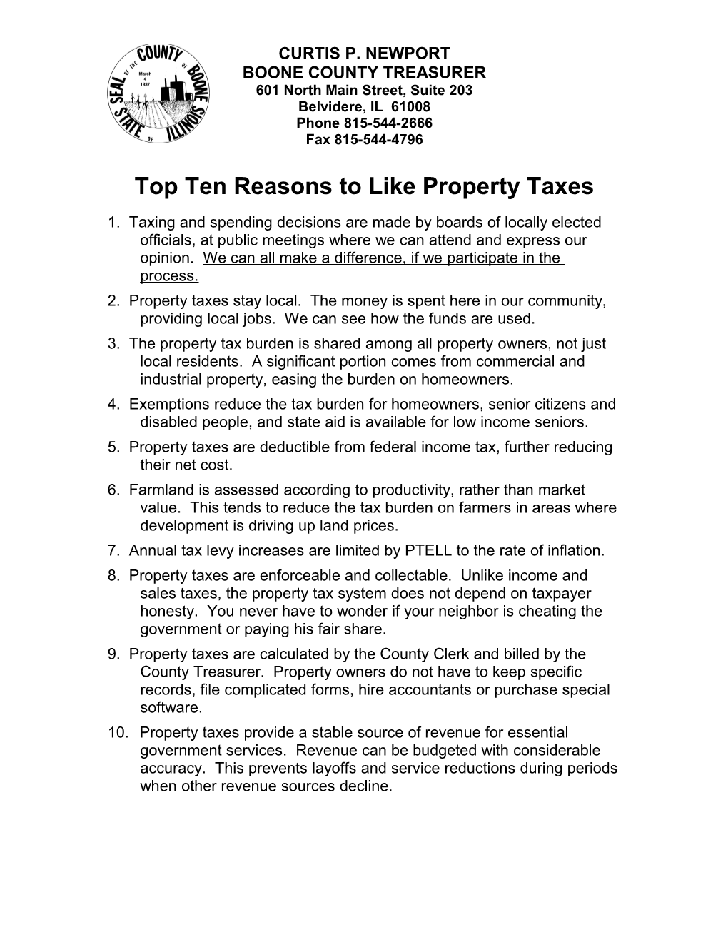 What S So Great About Property Taxes