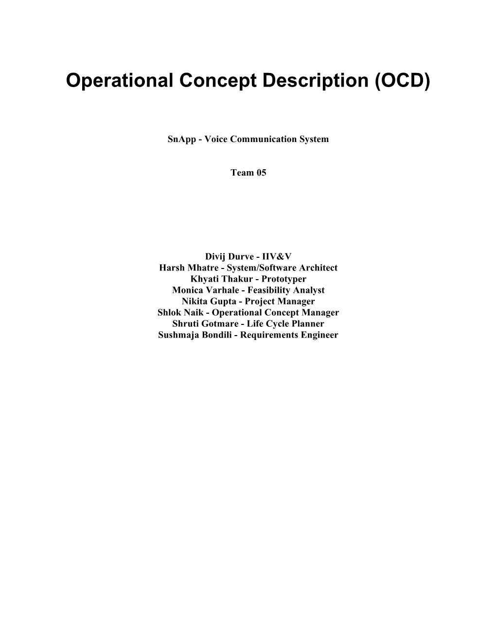 Operational Concept Description (OCD) s3