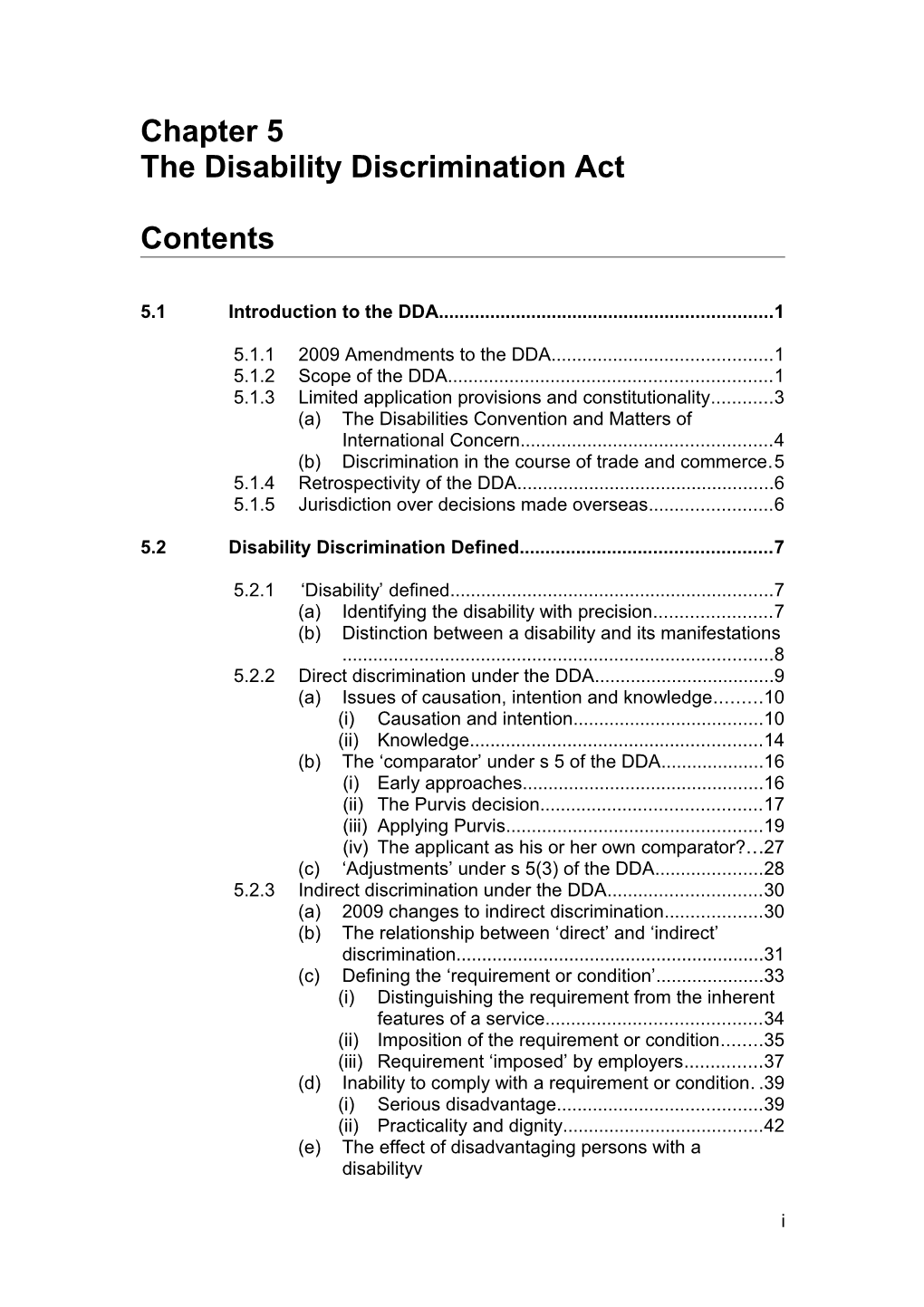 The Disability Discrimination Act s1