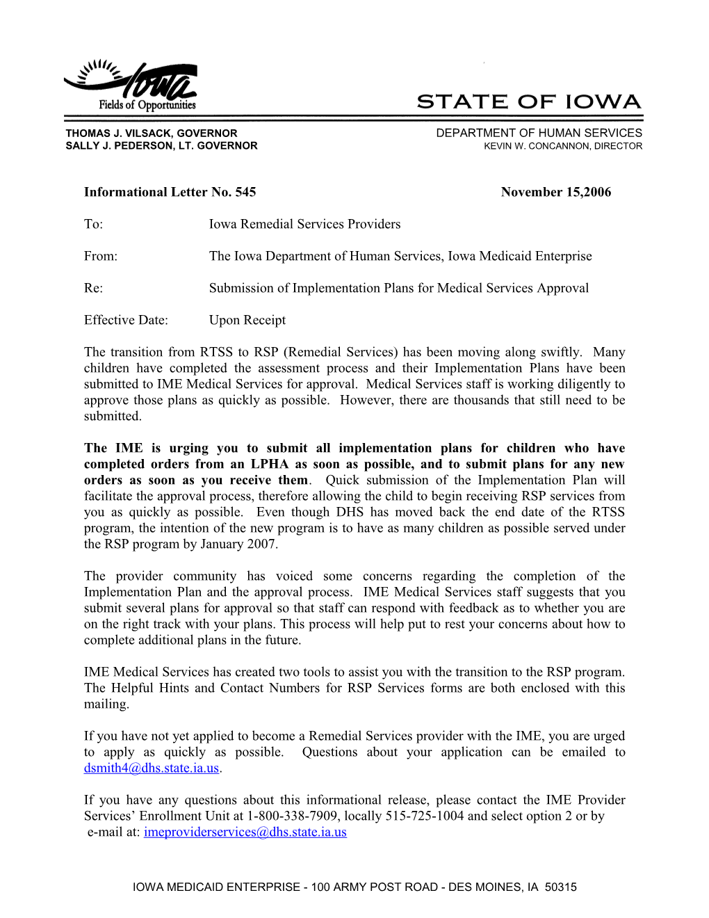 Department of Human Services Letterhead s11