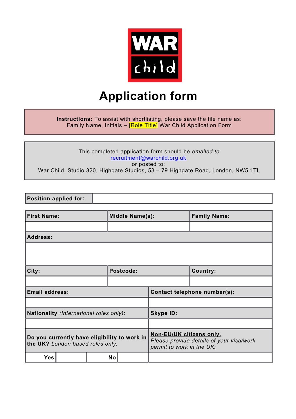 Application Form s53