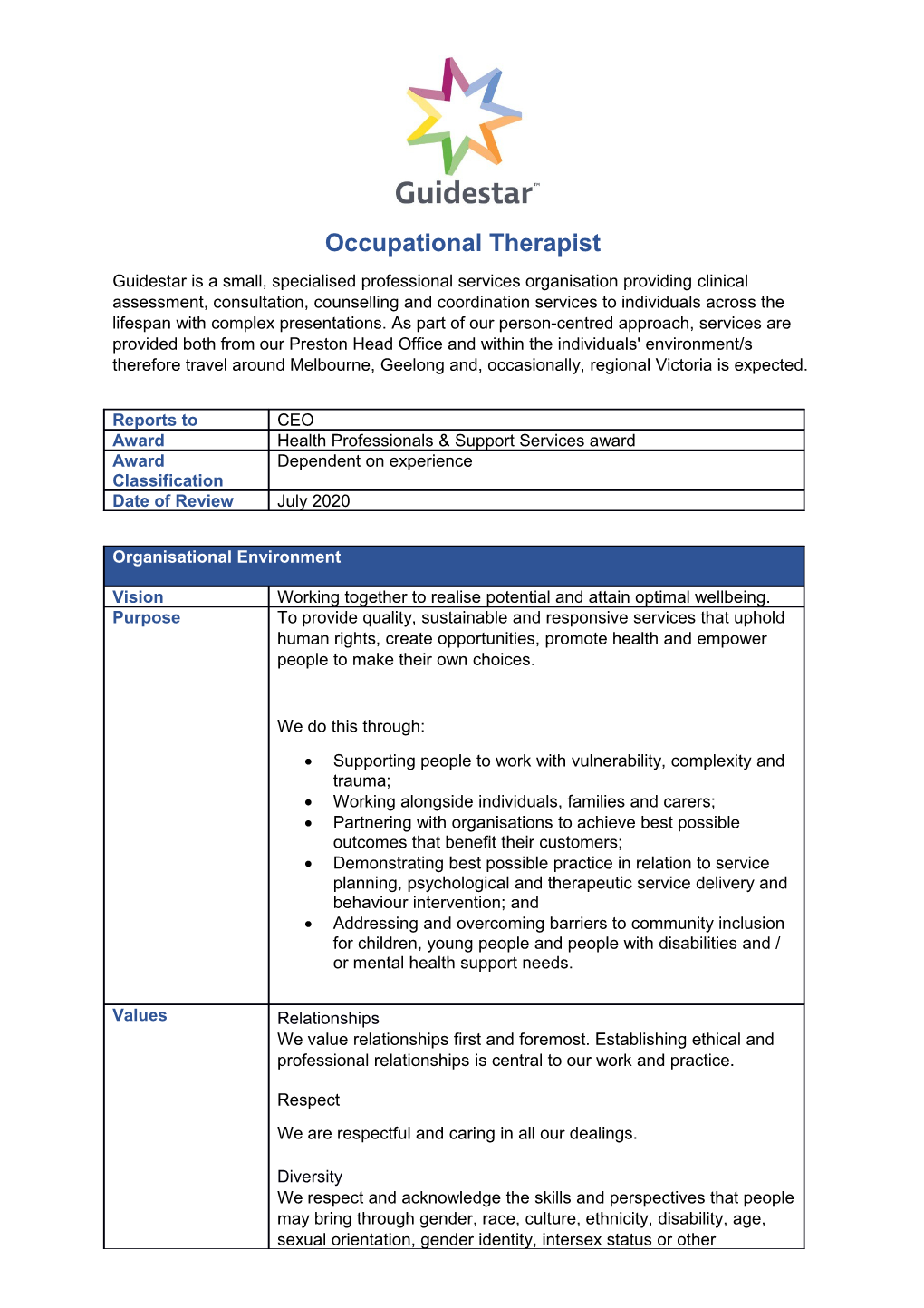 Occupational Therapist