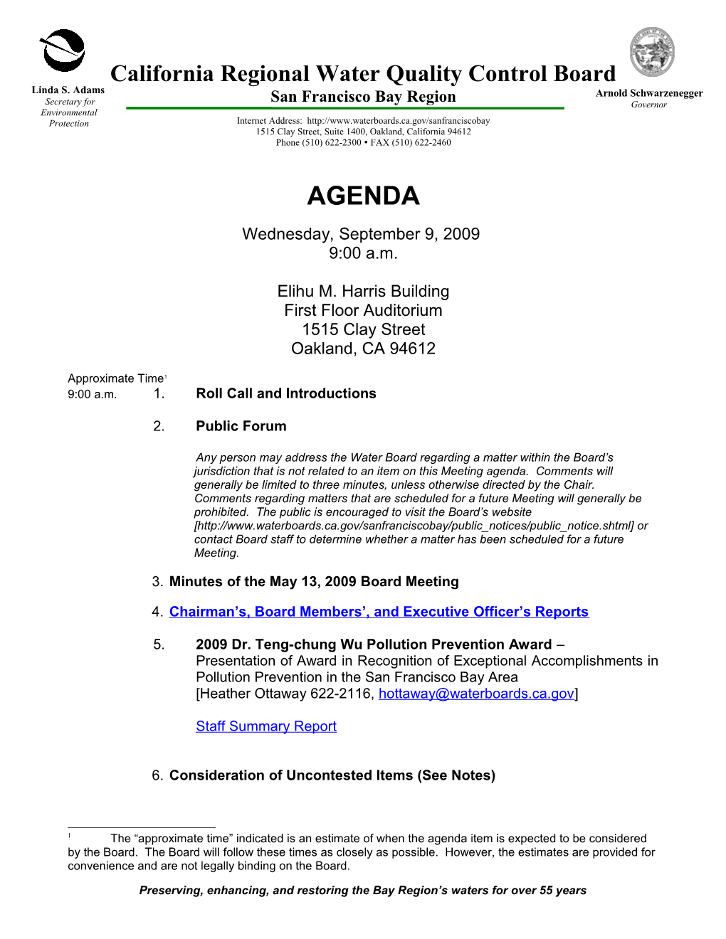 California Regional Water Quality Control Board s108
