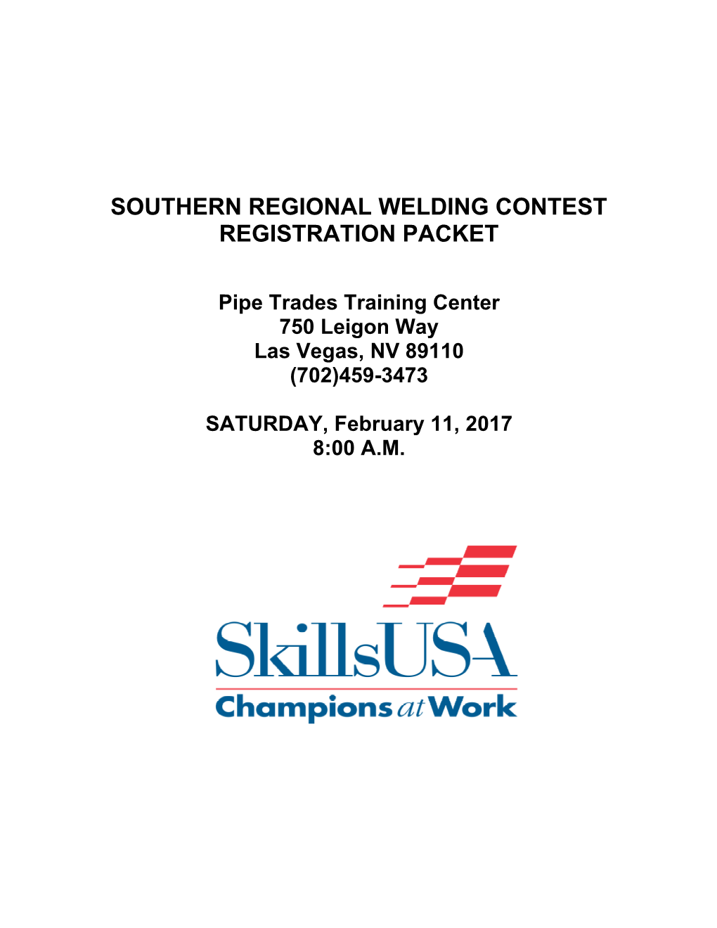 Southern Regional Automotive Contest Registration Form