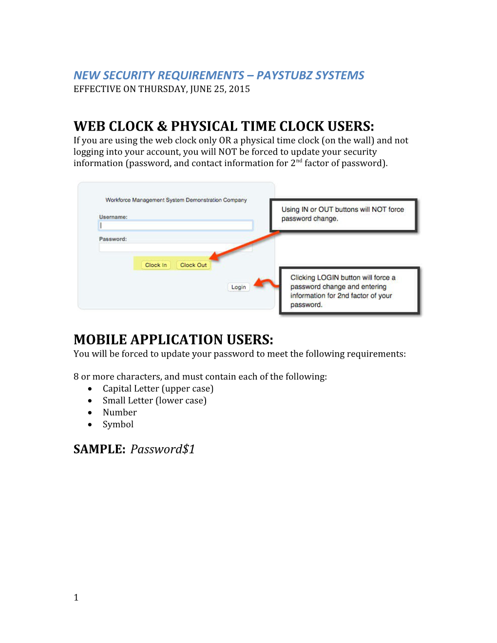 New Security Requirements Paystubz Systems