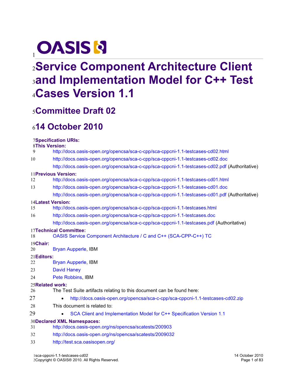 OASIS Specification Template s7