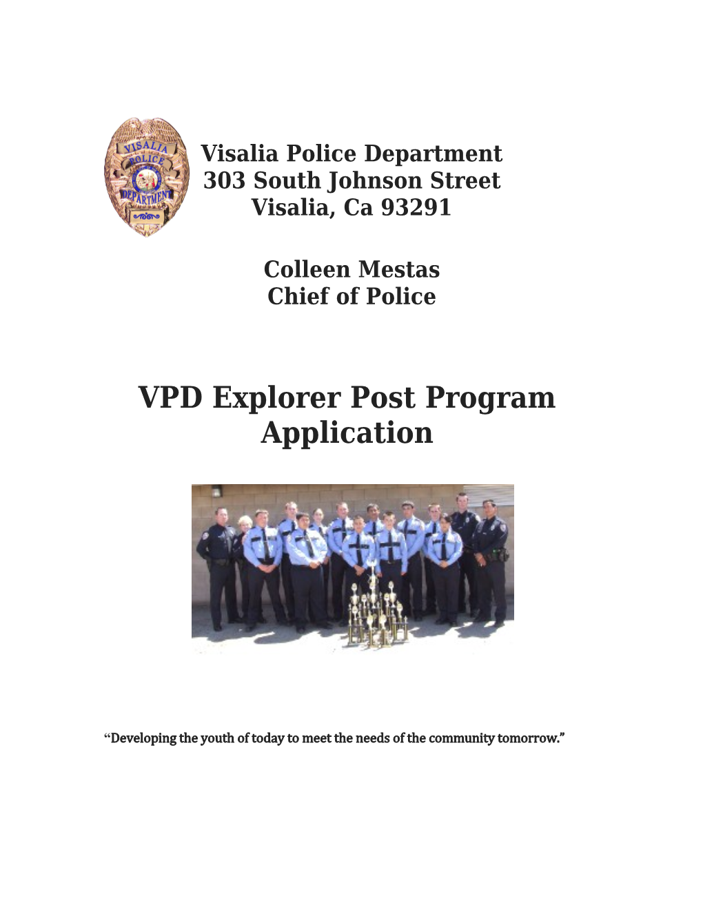 Visalia Police Department
