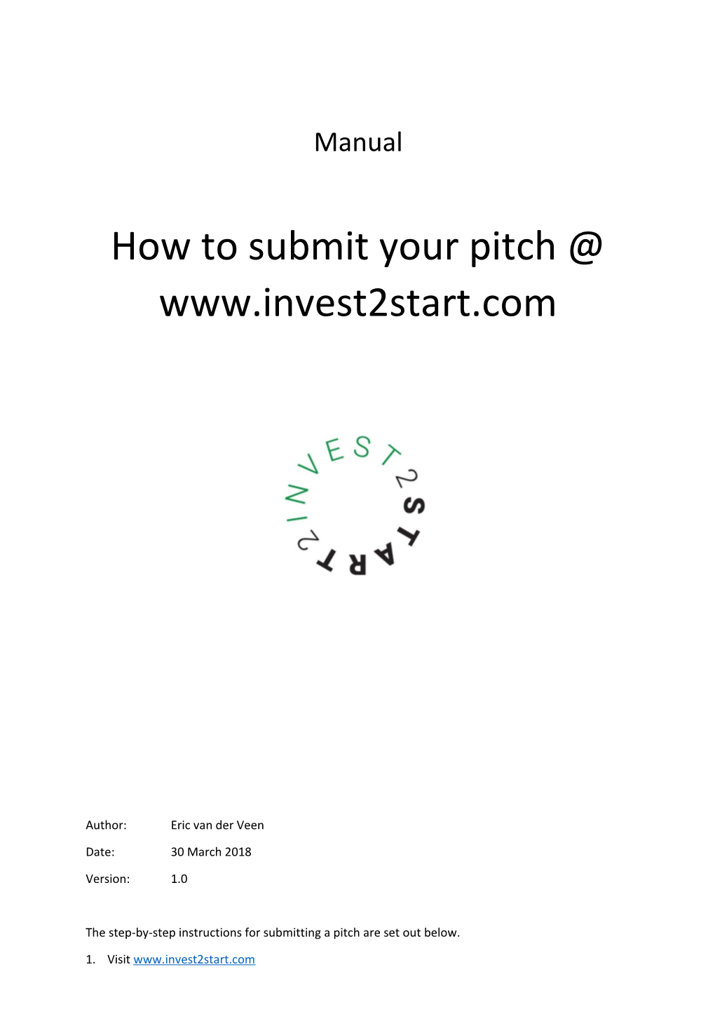 How to Submit Your Pitch