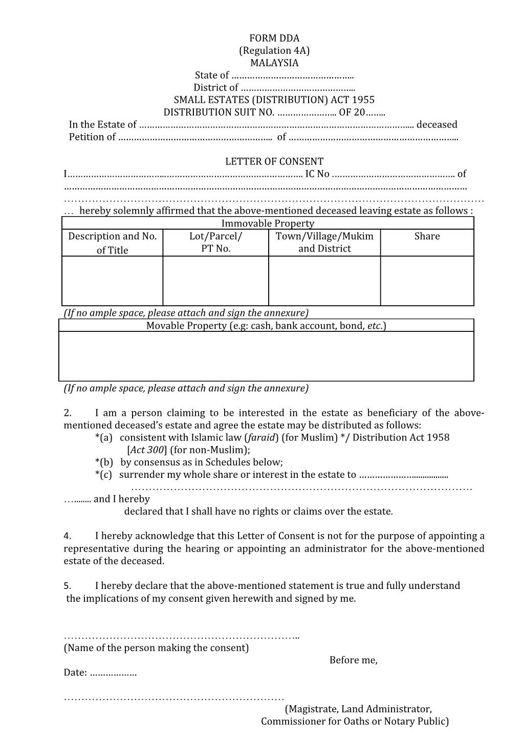 Small Estates (Distribution) Act 1955