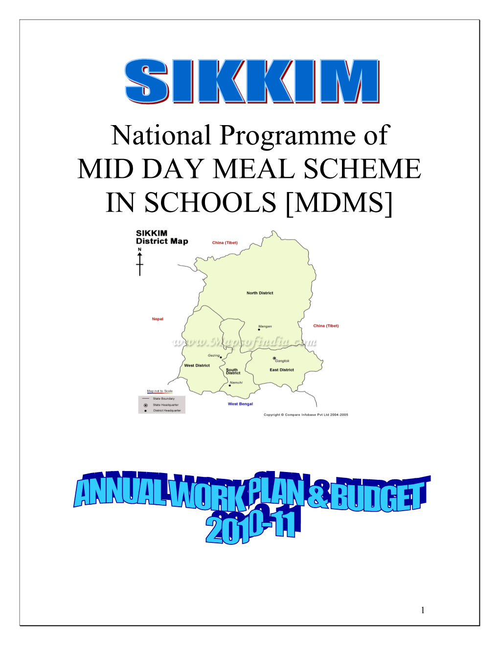 Mid Day Meal Scheme in Schools Mdms