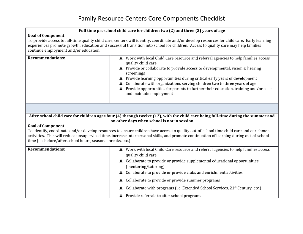 Assist Families in Identifying Developmental Concerns
