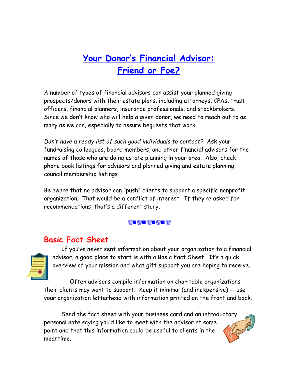 Forging Ties with Financial Advisors the Easy Way