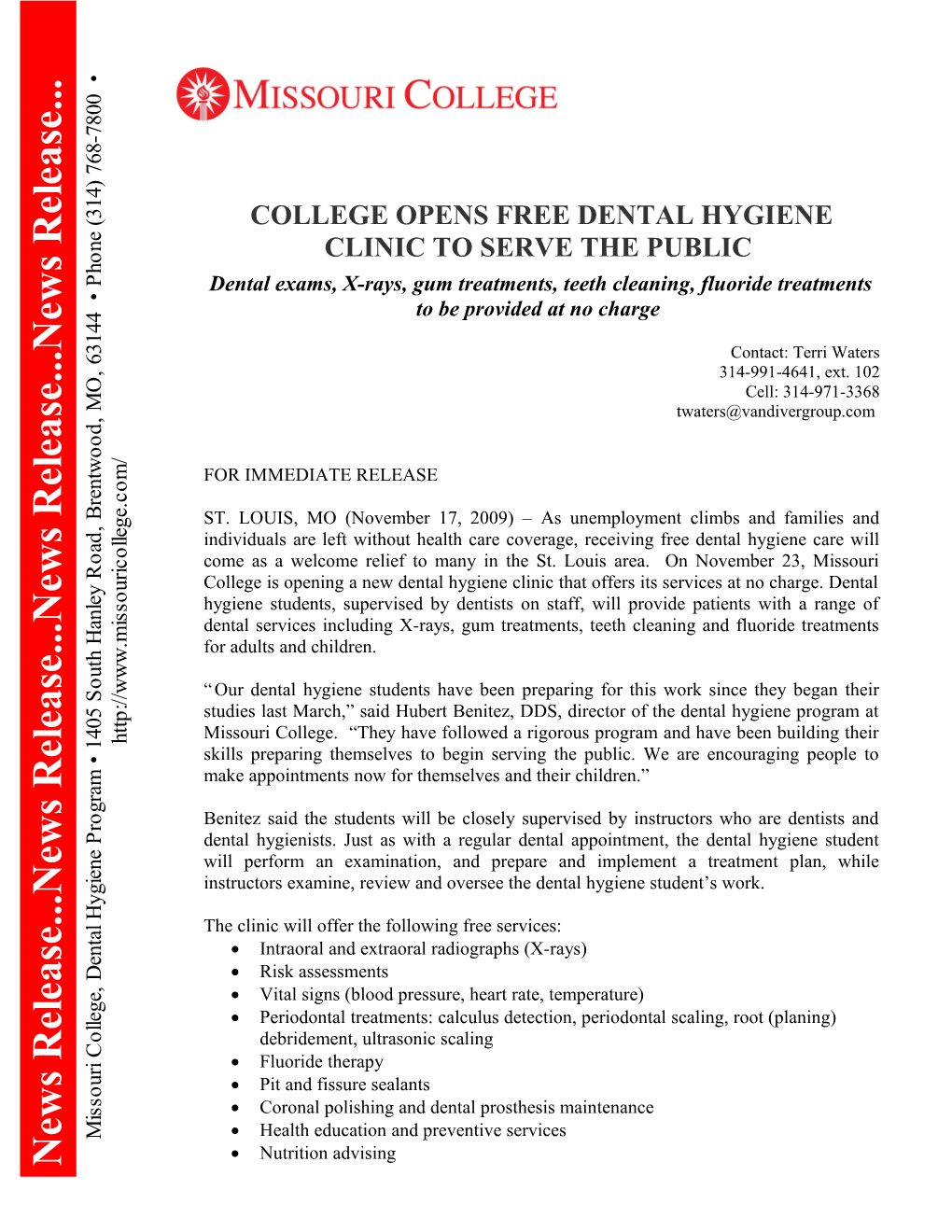 Missouri College - Dental Hygiene Program