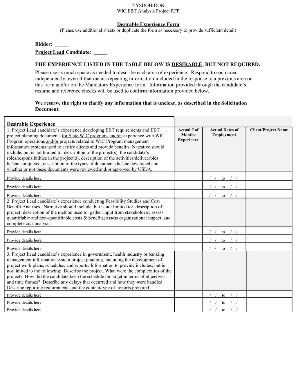 Miscellaneous RFP/Servicxes Contract Document