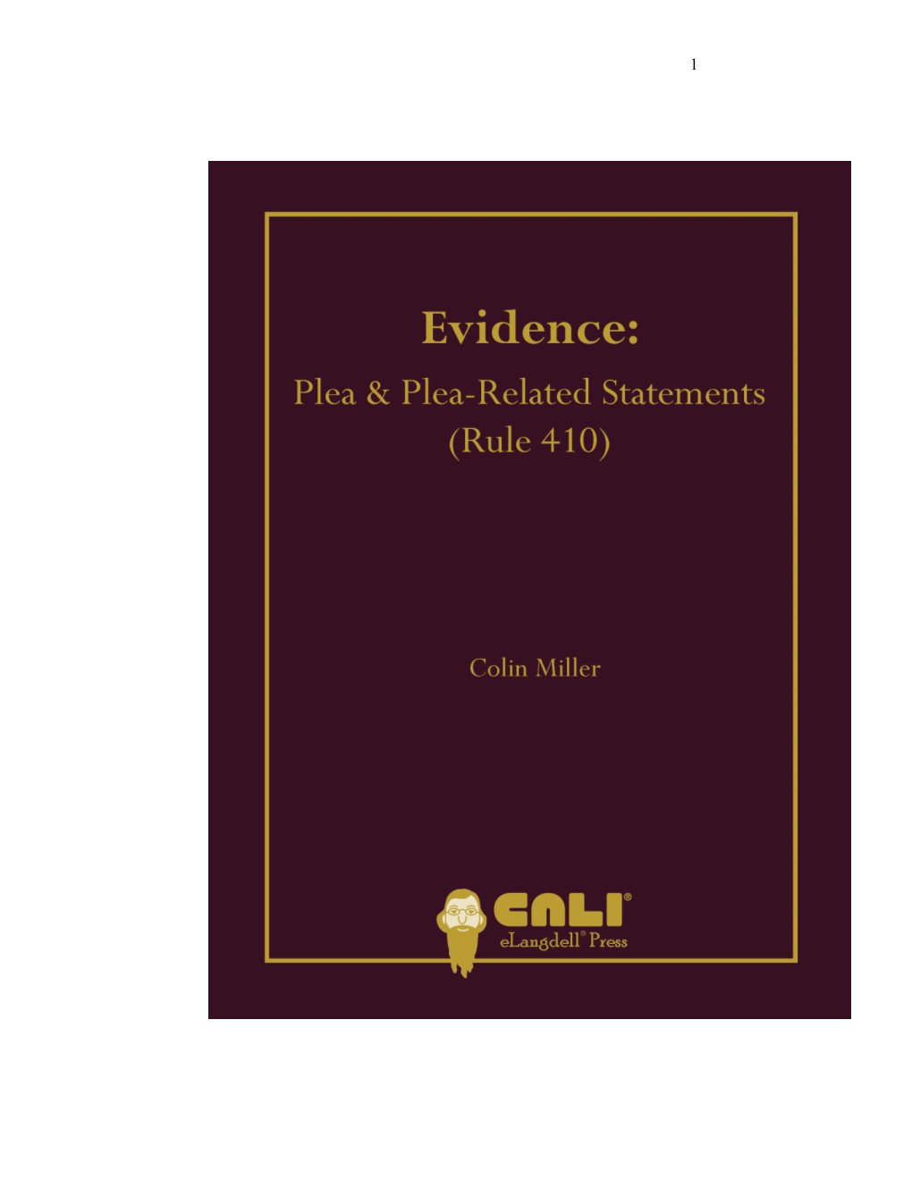 Plea and Plea-Related Statements