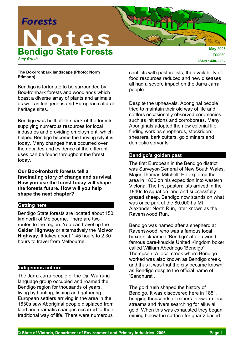 Bendigo State Forests
