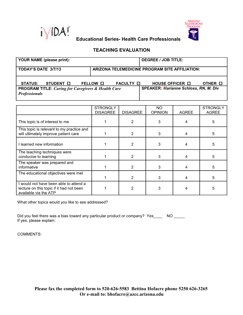 Arizona Telemedicine Program