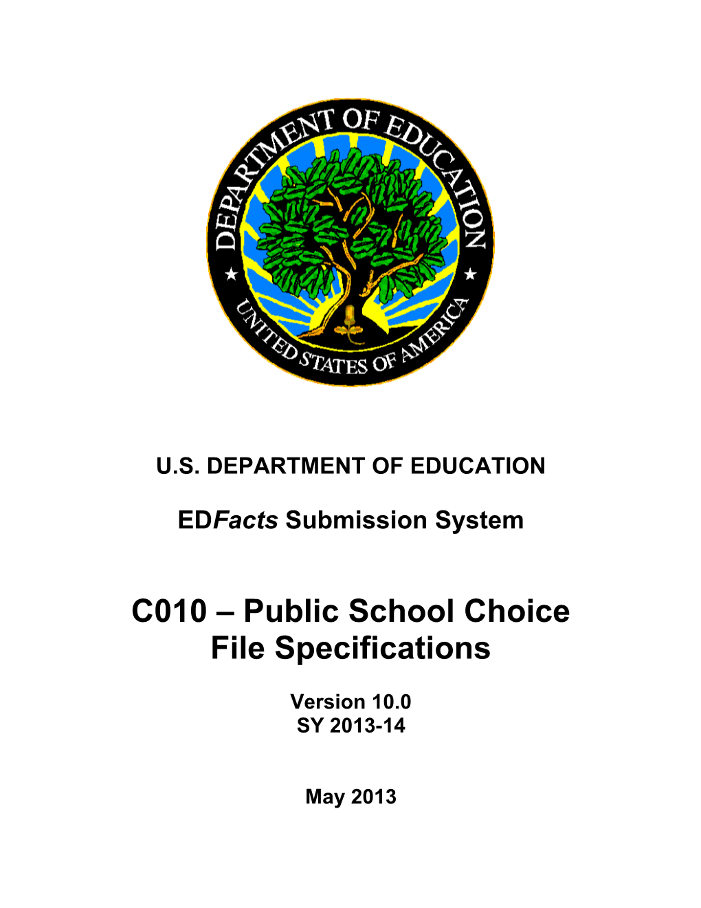 Public School Choice File Specifications