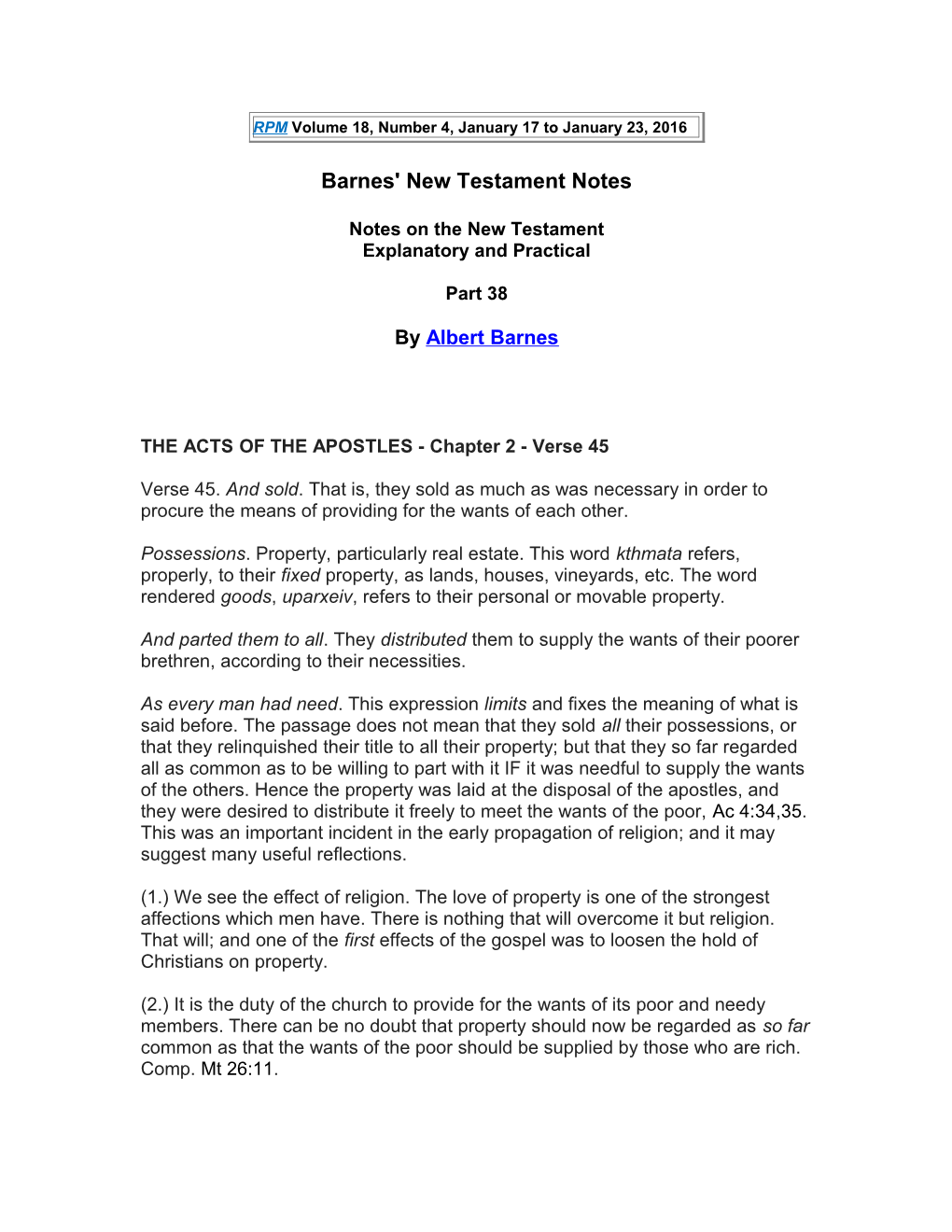 Barnes' New Testament Notes s1