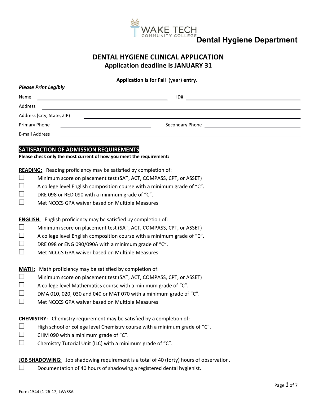 Dental Hygiene Clinical Application