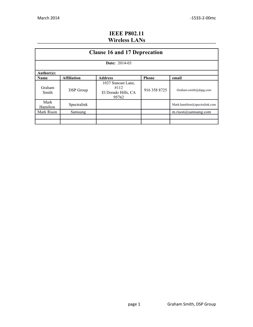 IEEE P802.11 Wireless Lans s165