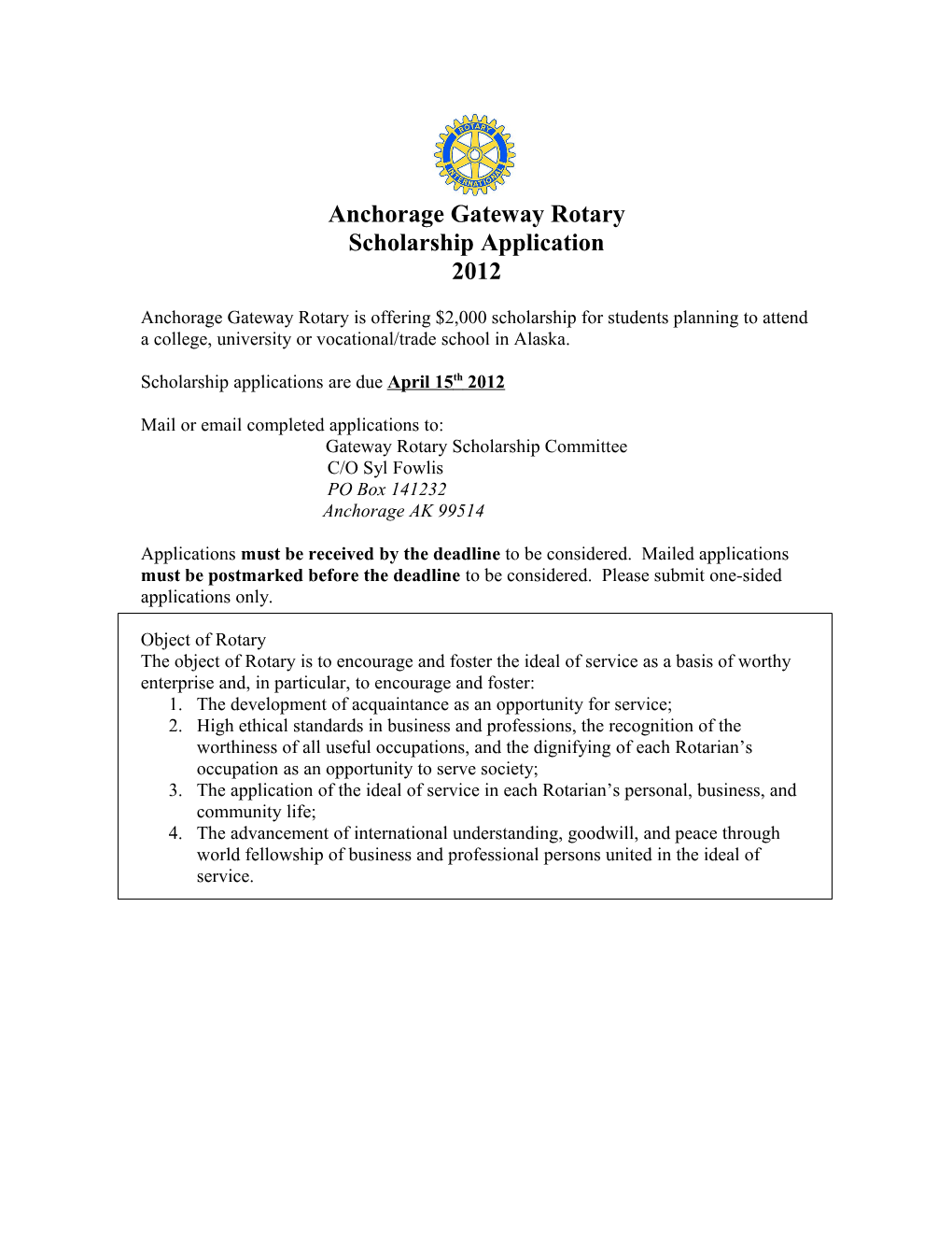 Anchorage Gateway Rotary