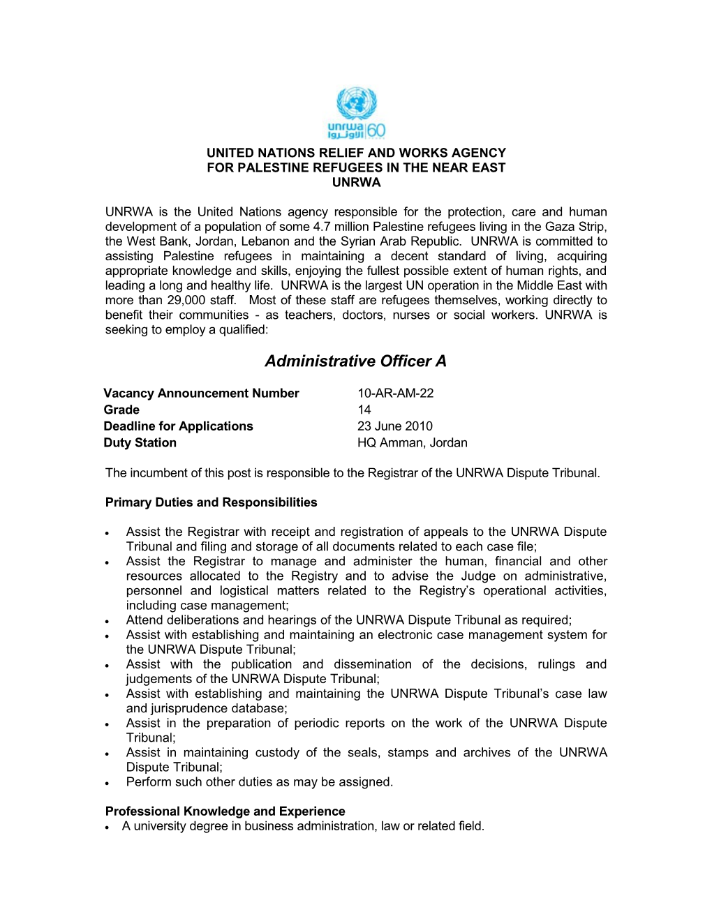 United Nations Relief and Works Agency s1