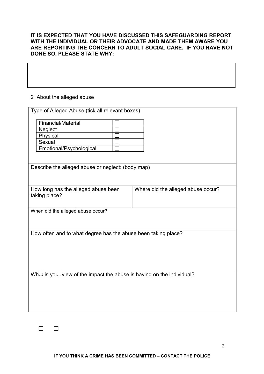 Adult Protection Referral Form Confidential