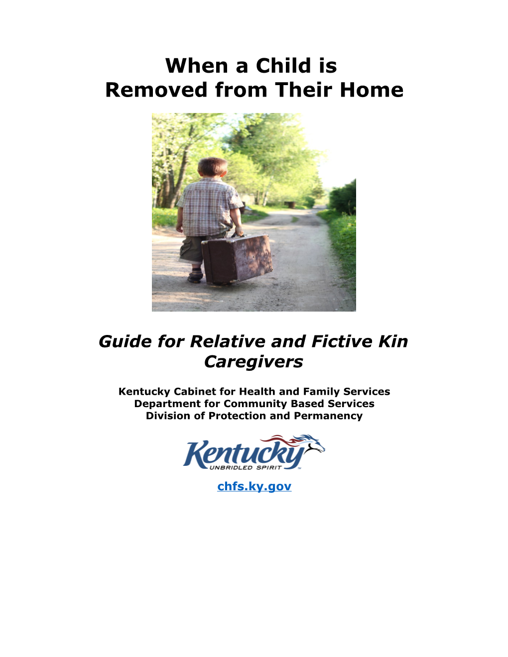 Guide For Relative And Fictive Kin Caregivers