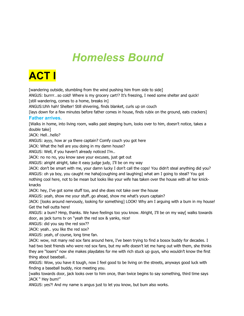Homeless Bound