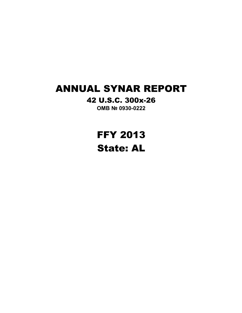 Annual Synar Report s1